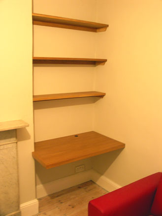 simple alcove office space